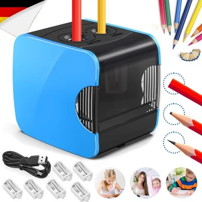 Elektrischer Spitzer Anspitzer Elektrisch Bleistift für Buntstifte Spitzmaschine - Bild 1 von 4