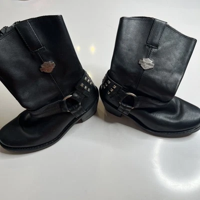 Botas de motocicleta Harley Davidson para mujer talla 8 Foto 1 de 4