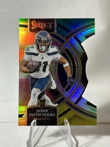 2023 Select Premier Green & Yellow Die Cut Prizm #174 Jaxon Smith-Njigba RC - Picture 1 of 2