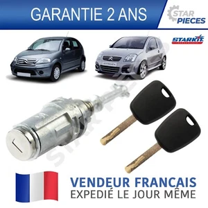 BARILLET SERRURE DE PORTE AVANT GAUCHE CONDUCTEUR CITROEN C2 C3 9170.T9 - Imagen 1 de 10