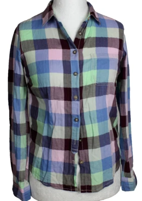 H&M Blusa a Cuadros Mujer Gr.34, Muy Buen Estado - Imagen 1 de 3