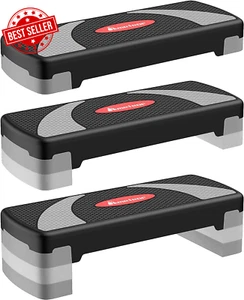METEOR Aerobic Step Platform – 3-Level Adjustable Stepper (10Cm-15Cm-20Cm) for H - Picture 1 of 12