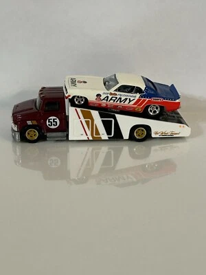 Hot Wheels Dragstrip Demons Don Prudhomme Ejército Serpiente Cuda y Camión de Transporte Lote 2 Foto 1 de 4