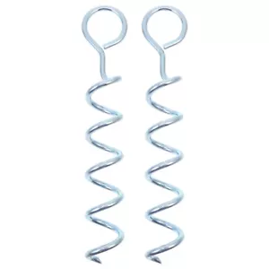 Spiral Stake Dogs Anchoring Stakes Trampoline Ground Anchors Dog Tie Out Stake - Picture 1 of 12