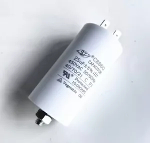 Venta al por mayor 25uF 25MFD 450VAC 450V MOTOR ARRANQUE FUNCIONAMIENTO Condensador con Tornillos Nuevo - Imagen 1 de 4