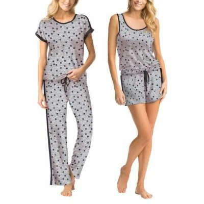 Conjunto de pijama feminino Lucky Brand 4 peças - Imagem 1 de 4
