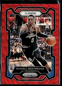 2023-24 Panini Prizm Russell Westbrook Red Wave Prizm #39 - Picture 1 of 2