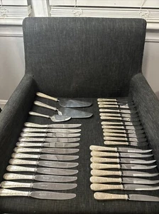 35 piece S Kirk & Son Old Maryland Engraved Sterling Silver No Mono - Picture 1 of 12