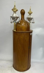 Torah case used Sefer Torah scroll case cover Israeli wood Gift Judaica skd12 - Picture 1 of 4
