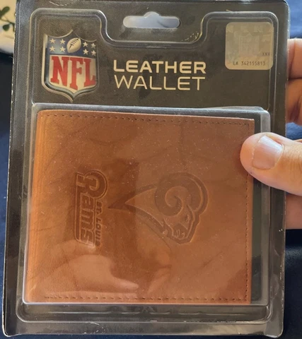 Los Angeles Rams St. Louis Rams Brown Leather Wallet Bi-Fold NFL Cover