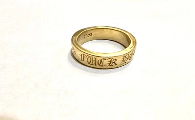 Chrome Hearts Authentic 22 K Gold signature FU ring - Image 1 of 4