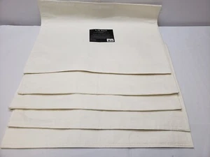 Ralph Lauren Set of 5 Tuxedo Placemat 14 X 19 - Marshmallow - Picture 1 of 7
