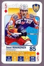 2011-12 Finnish SM LIIGA Playing Card #31 Jussi Makkonen