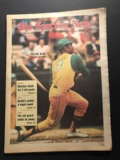 1970 Sporting News OAKLAND A's Felipe ALOU The Hit Collector NO LABEL Free Ship