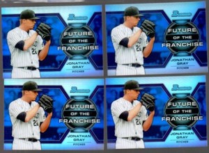 2013 Bowman JONATHAN JON GRAY Future of Franchise Mini BLUE REFRACTOR! #/250!
