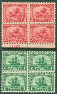 EDW1949SELL : USA 1920 Scott #548-49 Blocks of 4. Mint Never Hinged. Cat - Picture 1 of 2