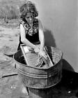 1939 DEPRESSION Era Girl Doing Laundry PHOTO  (225-N)
