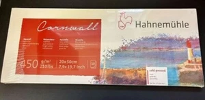 Hahnemuhle Cornwall Watercolour Block 450g / 210lb - Matt - Panorama 20 x 50cm - Picture 1 of 1