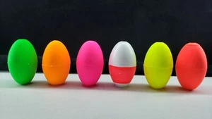 Comal 12 ovale Fußballschwimmer 2 Zoll Float Peg Bobber - Bild 1 von 14