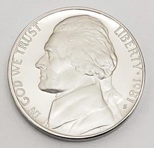1981 S Jefferson *PROOF* Nickel *TYPE II (2)* **FREE SHIPPING** - Picture 1 of 3