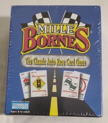 Mille Bornes 1998 Classic Auto Race Card Game Hasbro  - Image 1 of 3