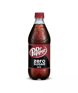 (3) DR PEPPER Zero Sugar Soda Pop 20 Oz Bottles Dr. Pepper Soft Drink - Picture 1 of 2