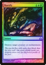 Mortify FOIL Guildpact HEAVILY PLD White Black Uncommon MAGIC MTG CARD ABUGames