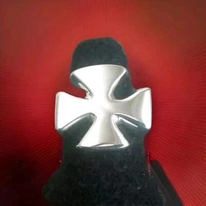 Erick's Sterling Silver Maltese Cross Ring Taxco.925. Size 10.5 - Picture 1 of 11