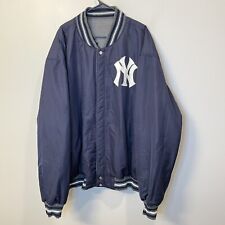 VTG New York Yankees Jeff Hamilton MLB Reversible Varsity Bomber Jacket Wool 6X