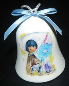 2017 Annual Limited Edition De Grazia Pottery Ornament Bell EUC - Imagen 1 de 2