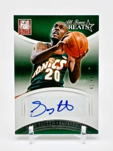 Gary Payton Auto #/49 2012-13 Panini Elite All Time Greats Autographs #19 HOF 🏀 - Picture 1 of 2