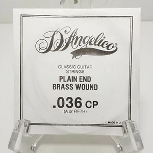 Genuine D'Angelico Classic Guitar STRINGS .032 CP Plain End Brass Wound - Picture 1 of 6