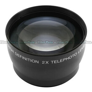 58mm 2.0X Magnification Telephoto Tele Converter Lens for Digital Camera 2X 58