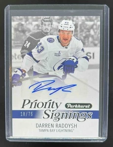 2025 Parkhurst Darren Raddysh Priority Signings Auto /75 - Picture 1 of 10