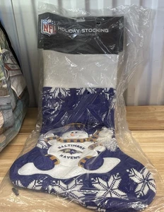 NEW NFL Baltimore Ravens Christmas Stocking Snowman Official Licensed Sealed NIP - Picture 1 of 7