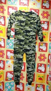 Jelli Fish Kids Camouflage One Piece Pjs Size Small (6-7) - Picture 1 of 4
