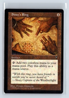 (4x) SISAY'S RING – MTG Magic the Gathering Card – Visions – Common - Image 1 of 4