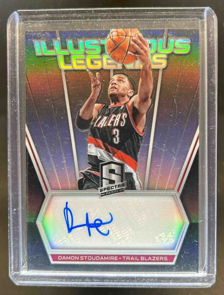 2017-18 Spectra Damon Stoudamire Illustrious Legends Signatures Auto #/149 - Image 1 of 2