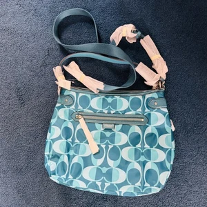 Coach Teal Dream Hobo Teal Multi Pattern New with Tags Blue F26023 Outer Bag - Picture 1 of 13