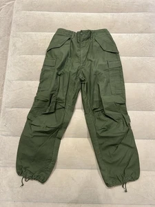 Vintage Army M65 Militär Hose Herren 32 32x28 grün Canvas Cargo Winfield 70er - Bild 1 von 14