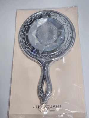 Espejo de mano JILL STUART mango de cristal plateado estilo romántico tocador compacto Foto 1 de 4