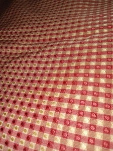 Manta de picnic vintage con textura roja blanca 49x49 pulgadas suave - Imagen 1 de 7