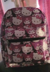 Sanrio Hello Kitty And Friends Mini Backpack Purse New With Tags 10” Purple AOP - Picture 1 of 9