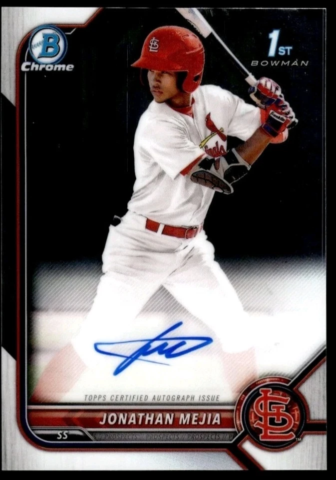 2022 Bowman Chrome 1ST Prospect Auto Jonathan Mejia - Image 1 of 1