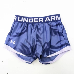 Under Armour Blue Tie Dye Print Athletic Shorts - YSM Girls - Picture 1 of 4