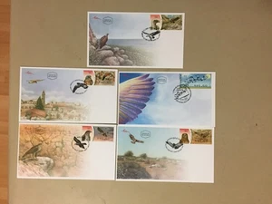 Five Israel BIRDS fdc with nice picture envelopes - Picture 1 of 1