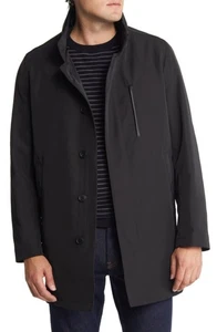 Nordstrom Men's Preston Raincoat BLACK CAVIAR Size X-Large NWT - Picture 1 of 11