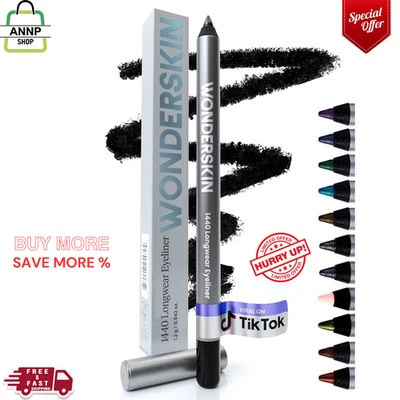 Eyeliner Pencil, 1440 Longwear Deep Black Eyeliner Pencil, Waterproof, Sharpenab - Image 1 of 4