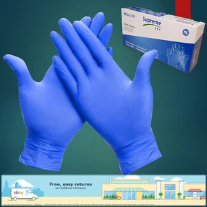 DISPOSABLE NITRILE GLOVES POWDER FREE LATEX FREE TATTOO CAR Food Work Glove - Picture 1 of 4