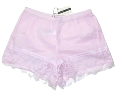 Pantalones Cortos Topshop 6 Rosa Encaje Ribete Dormir Salón Femenino 100% Algodón GR8 REGALO NUEVO CON ETIQUETAS Foto 1 de 4